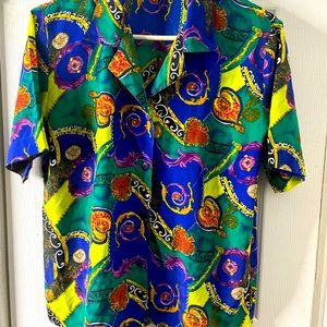 80s inspired print top